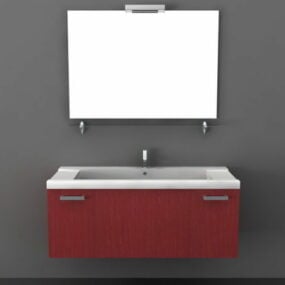 Mô hình 3d Vanities phòng tắm nổi hiện đại