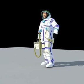 Model 3D Retro Spaceman