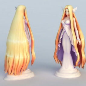Anime Beautiful Goddess 3d model