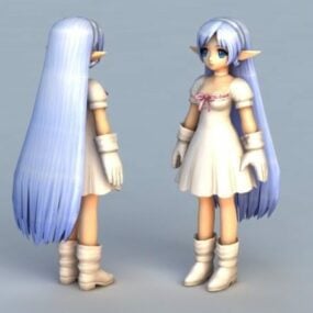 Anime Elf Princess 3d model
