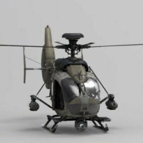 Ec-635 Attack Helicopter 3d model