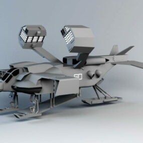 3d модель Dropship Concept Art