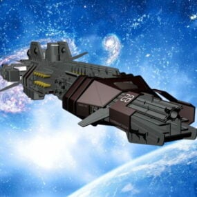 Thunderchild Spaceship 3d model
