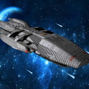 Battlestar Galactica Ship 3d-model