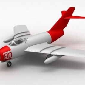 Chengdu J-8 gevechtsvliegtuig 3D-model