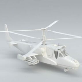 Ka-50 Russian Attack Helicopter 3d model