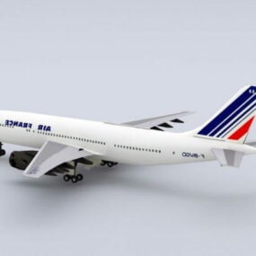 Air France Airbus 3d malli