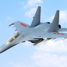 مقاتلة التفوق الجوي شنيانغ J-11 نموذج ثلاثي الأبعاد