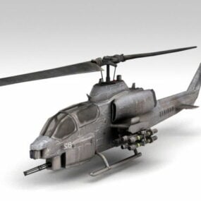 Ah-1w超级眼镜蛇直升机3d模型