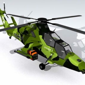 Múnla Eurocopter Tiger Héileacaptar 3d