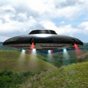 Nave espacial alienígena futurista Blackbird modelo 3d