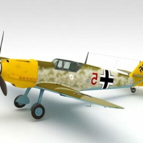 Ww2 German Bf 109e Fighter Aircraft 3d model