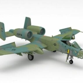 A-10 Thunderbolt Attack Aircraft 3d model