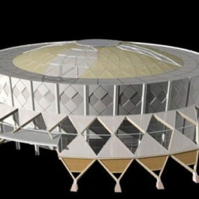 Modern Stadium Architecture 3d model