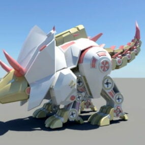 Robotachtig Triceratops 3D-model