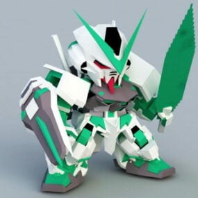 Gundam Astray Green Frame 3D-malli