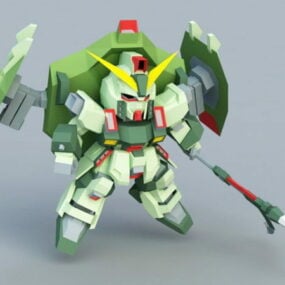 Gat-x252 Forbidden Gundam 3d модель