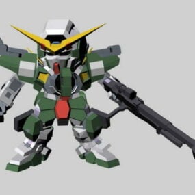 Sd Gundam Force Karakteri 3d modeli