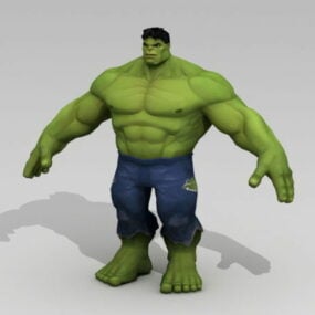 Modelo 3d do Hulk da Marvel