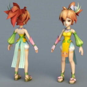 Cute Fairy Girl 3d model
