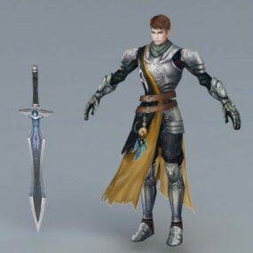 Ridder met zwaard 3D-model