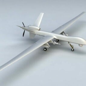 نموذج الطائرة بدون طيار العسكرية 3D