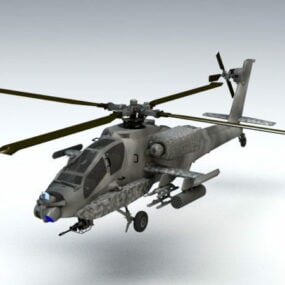 Ah-64 Apache 3d modeli