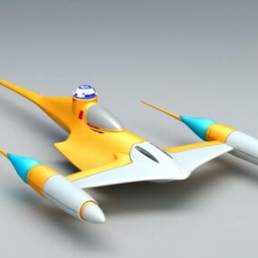Futuristischer Frachter Futuristisches Raumschiff 3D-Modell