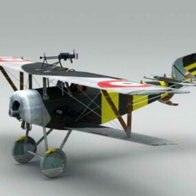 Wwi Nieuport 17 Fighter 3d model
