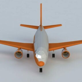 3d модель комерційної авіакомпанії