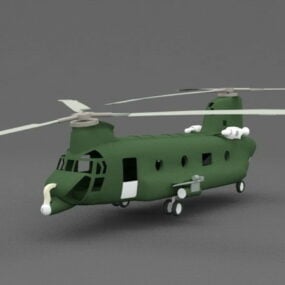 Bomber Military Helicopter 3d model