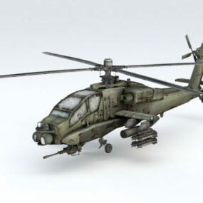 3d модель вертольота Apache