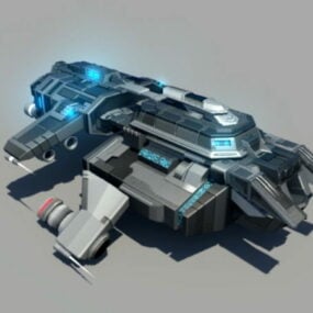 نموذج سفينة الفضاء المستقبلية 3D