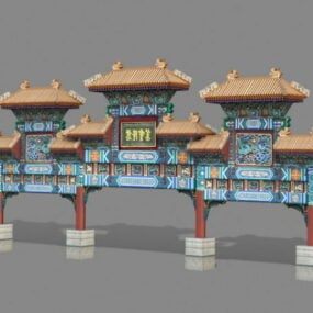 مدل سه بعدی Paifang باستانی