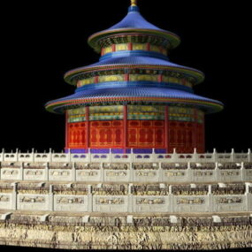 北京豊作祈願殿3Dモデル