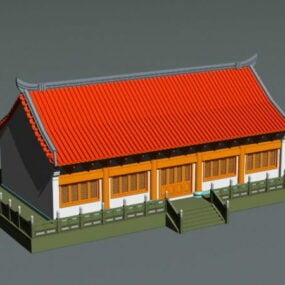 Gammel asiatisk arkitektur 3d-model