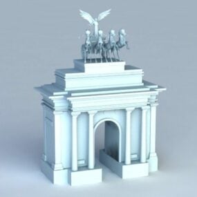 Model 3D Wellington Arch w Londynie