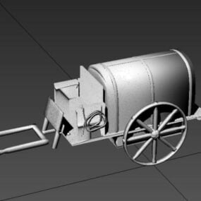 Old Carriage 3d model