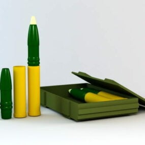 Boîte de munitions de 75 mm modèle 3D