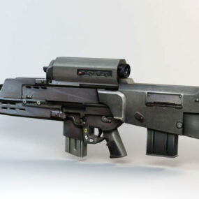 Xm29 Oicw Assault Rifle مدل 3d