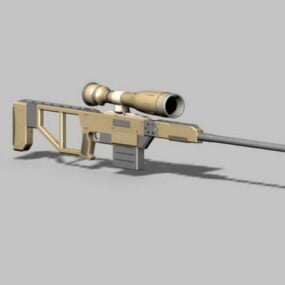 Model 3d Senapan Sniper Jarak Jauh