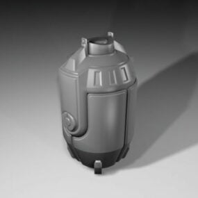 未来的な手榴弾 3D モデル