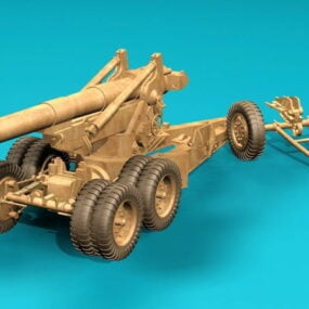 Plz Self Propelled Howitzer 3D-malli