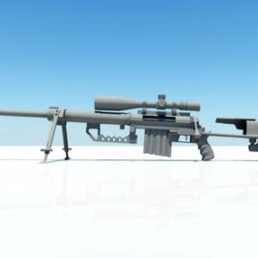 Model 3d Senapan Sniper Militer