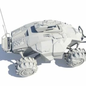 Model 3d Kendaraan Tempur Infantri Sci-fi