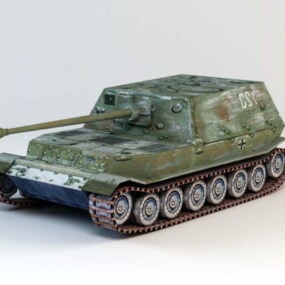 3д модель танка Vimoutiers Tiger