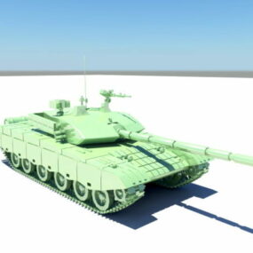 Просунута 3d модель бойового танка