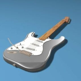 Mô hình đàn guitar Fender Stratocaster 3d