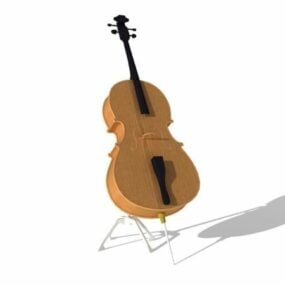 Cello With Stand 3d model