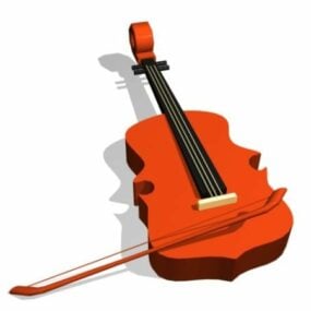 Model 3d Instrumen Cello
